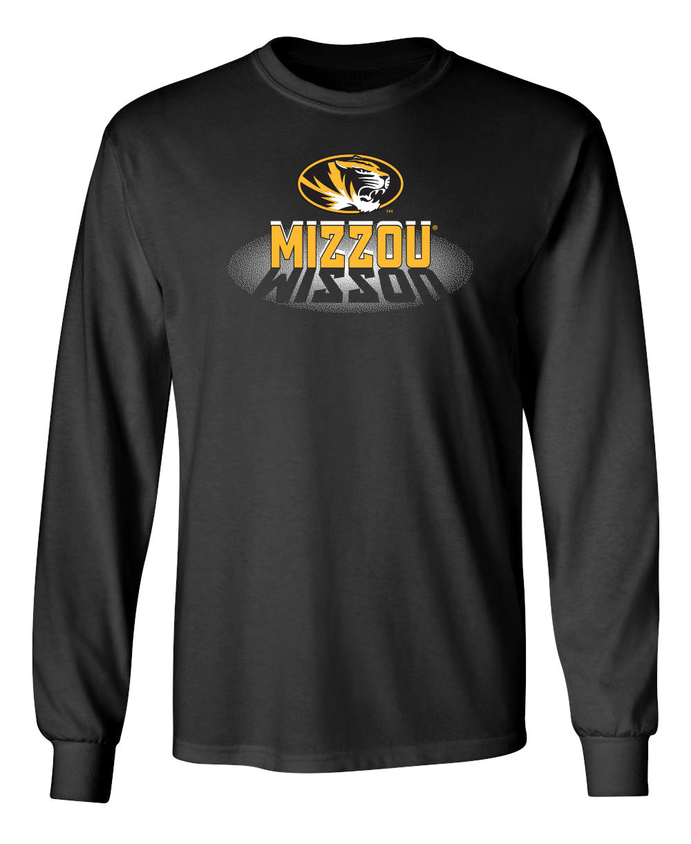 Missouri Tigers Long Sleeve Tee Shirt - Spotlight and Shadow Mizzou