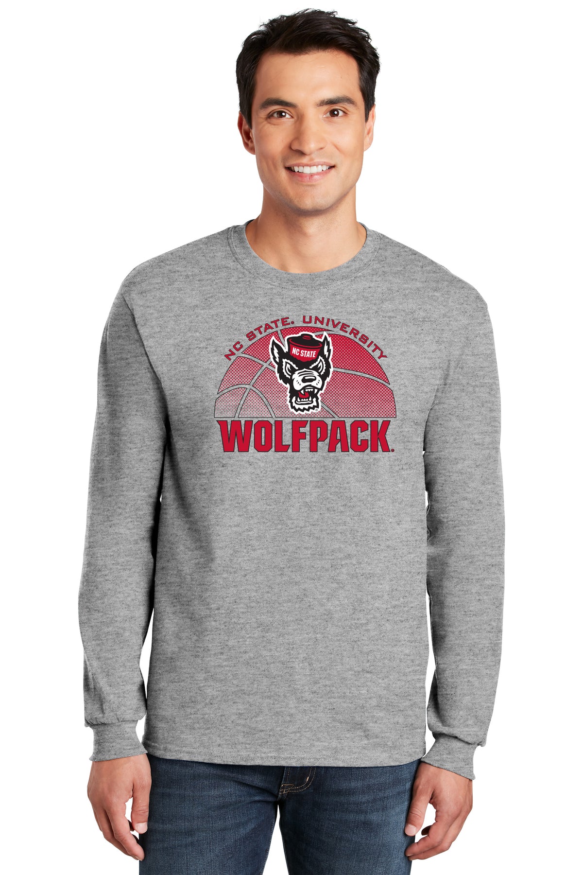 North Carolina State Wolfpack Long Sleeve Tee Shirt - NC State Basketball