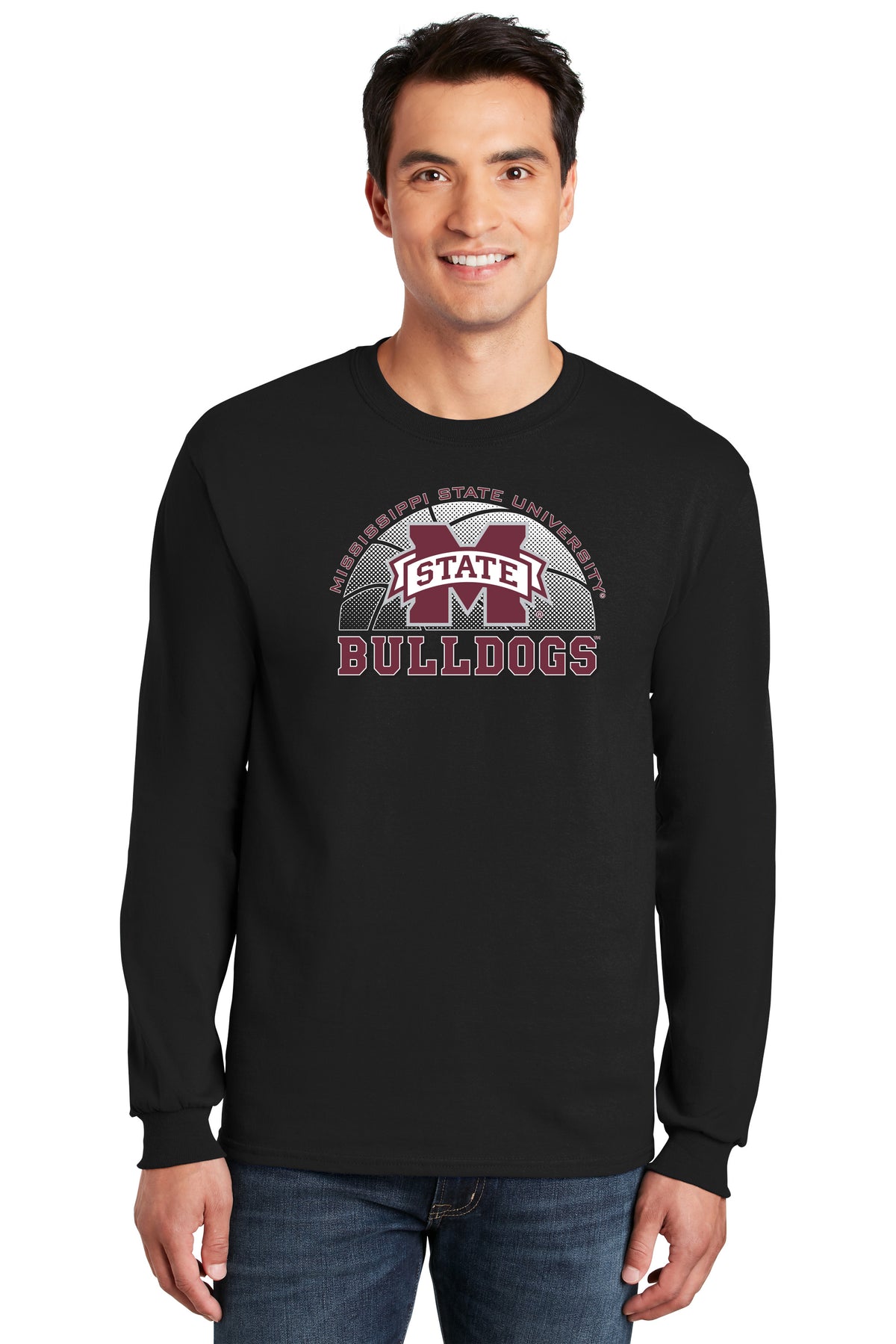 Mississippi State Bulldogs Long Sleeve Tee Shirt - MSU Bulldogs Basketball