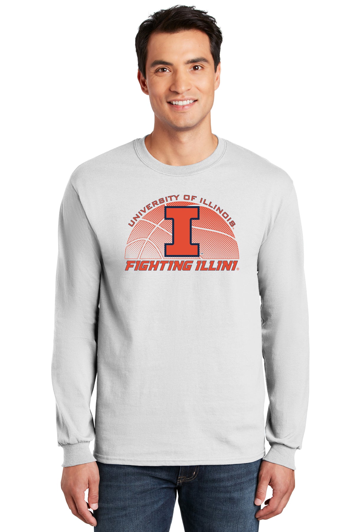 Illinois Fighting Illini Long Sleeve Tee Shirt - University of Illinois Basketball