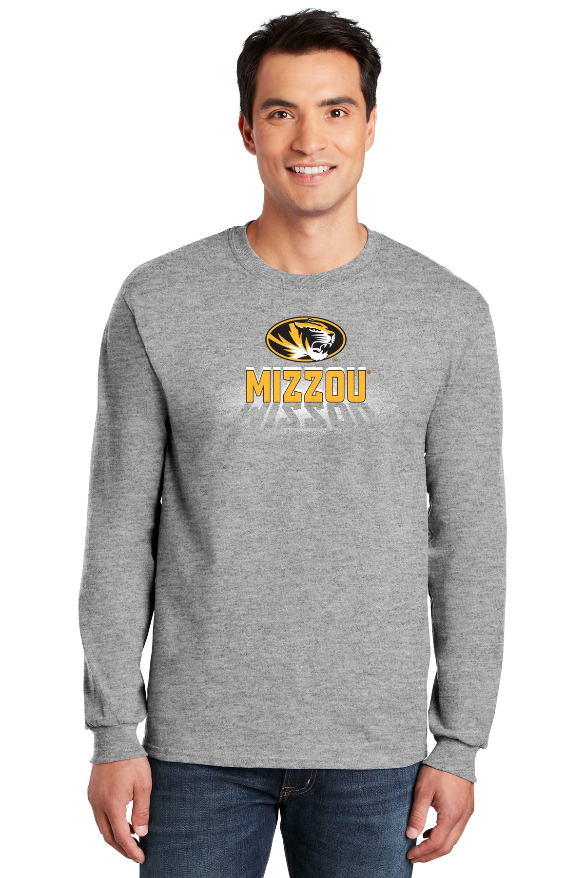 Missouri Tigers Long Sleeve Tee Shirt - Spotlight and Shadow Mizzou