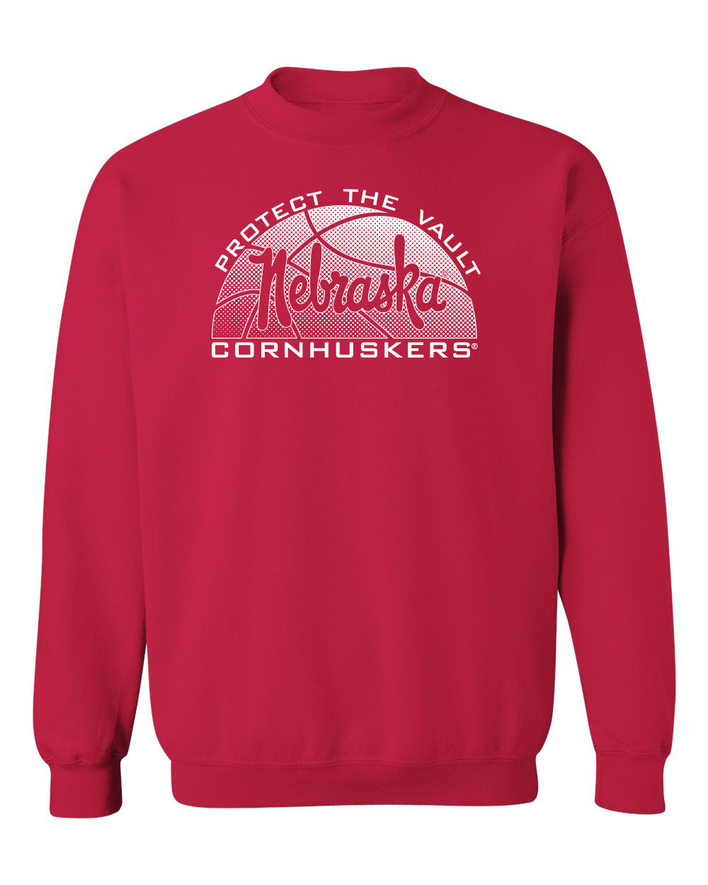 Nebraska Huskers Crewneck Sweatshirt - Script Nebraska Basketball