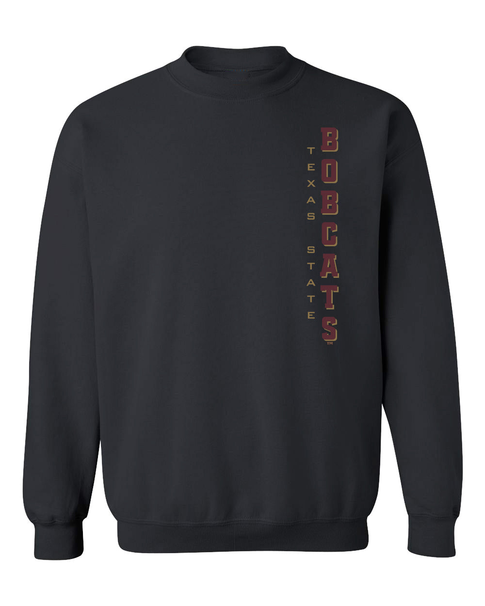 Texas State Bobcats Crewneck Sweatshirt - Vertical Texas State Bobcats