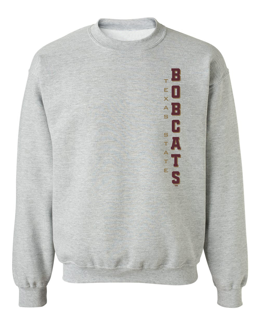 Texas State Bobcats Crewneck Sweatshirt - Vertical Texas State Bobcats