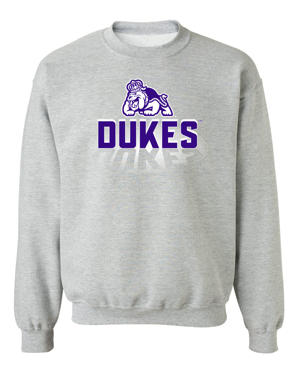 James Madison Dukes Crewneck Sweatshirt - Spotlight and Shadow Dukes