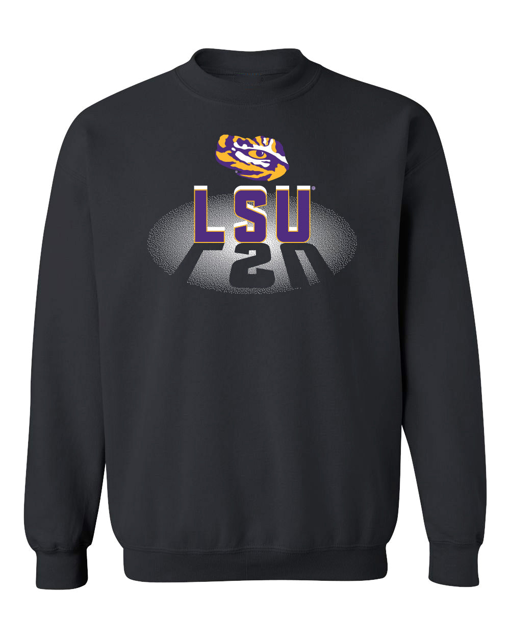 LSU Tigers Crewneck Sweatshirt - Spotlight and Shadow LSU