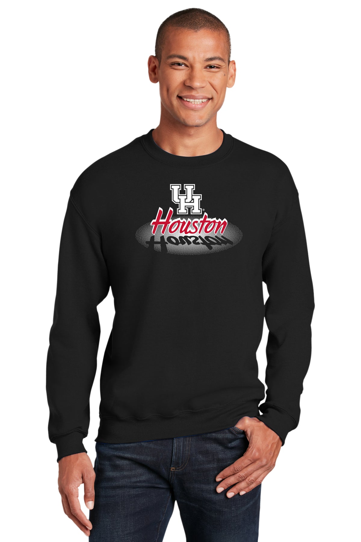 Houston Cougars Crewneck Sweatshirt - Spotlight and Shadow Houston