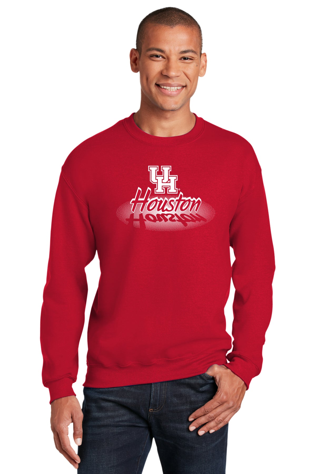 Houston Cougars Crewneck Sweatshirt - Spotlight and Shadow Houston
