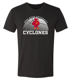 Iowa State Cyclones Premium Tri-Blend Tee Shirt - Iowa State Basketball with Cy