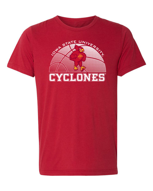 Iowa State Cyclones Premium Tri-Blend Tee Shirt - Iowa State Basketball with Cy