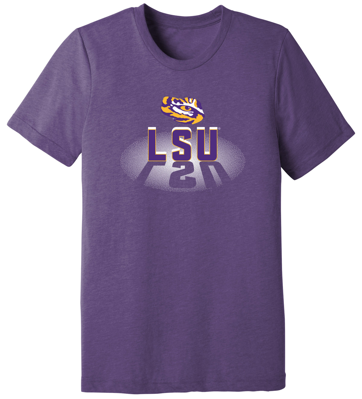 LSU Tigers Premium Tri-Blend Tee Shirt - Spotlight and Shadow LSU