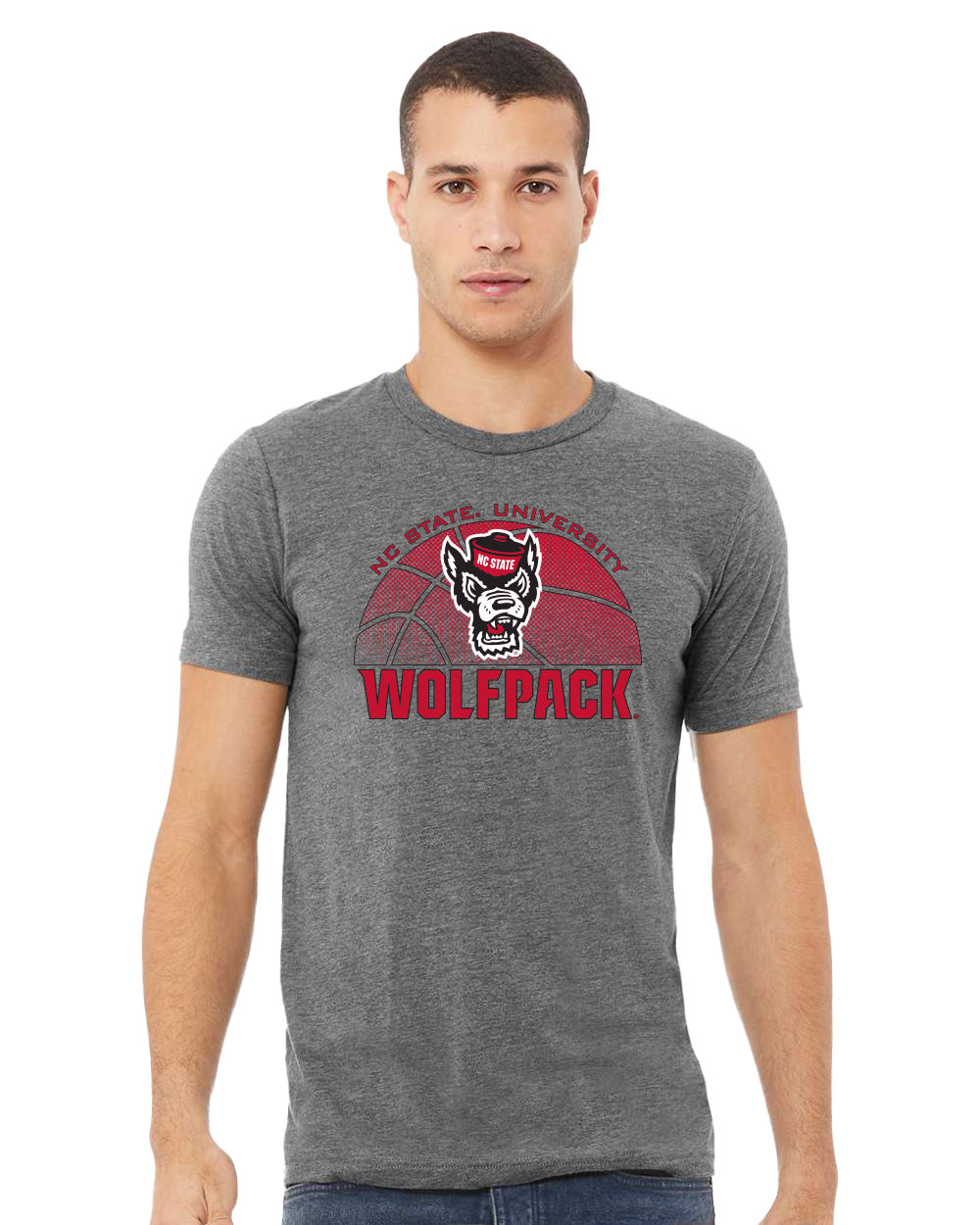 North Carolina State Wolfpack Premium Tri-Blend Tee Shirt - NC State Basketball