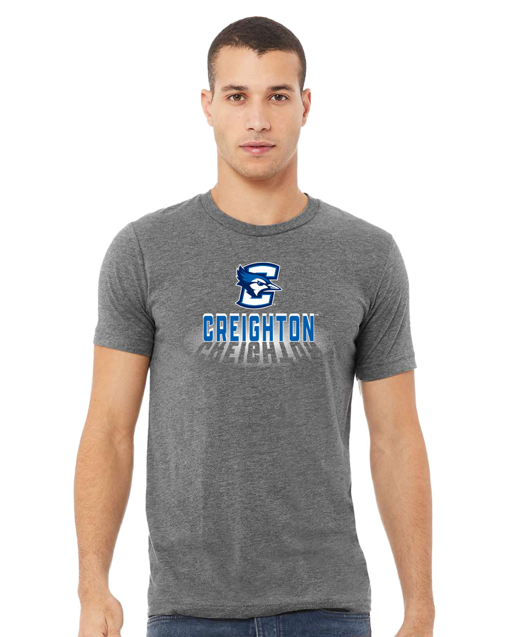 Creighton Bluejays Premium Tri-Blend Tee Shirt - Spotlight Creighton