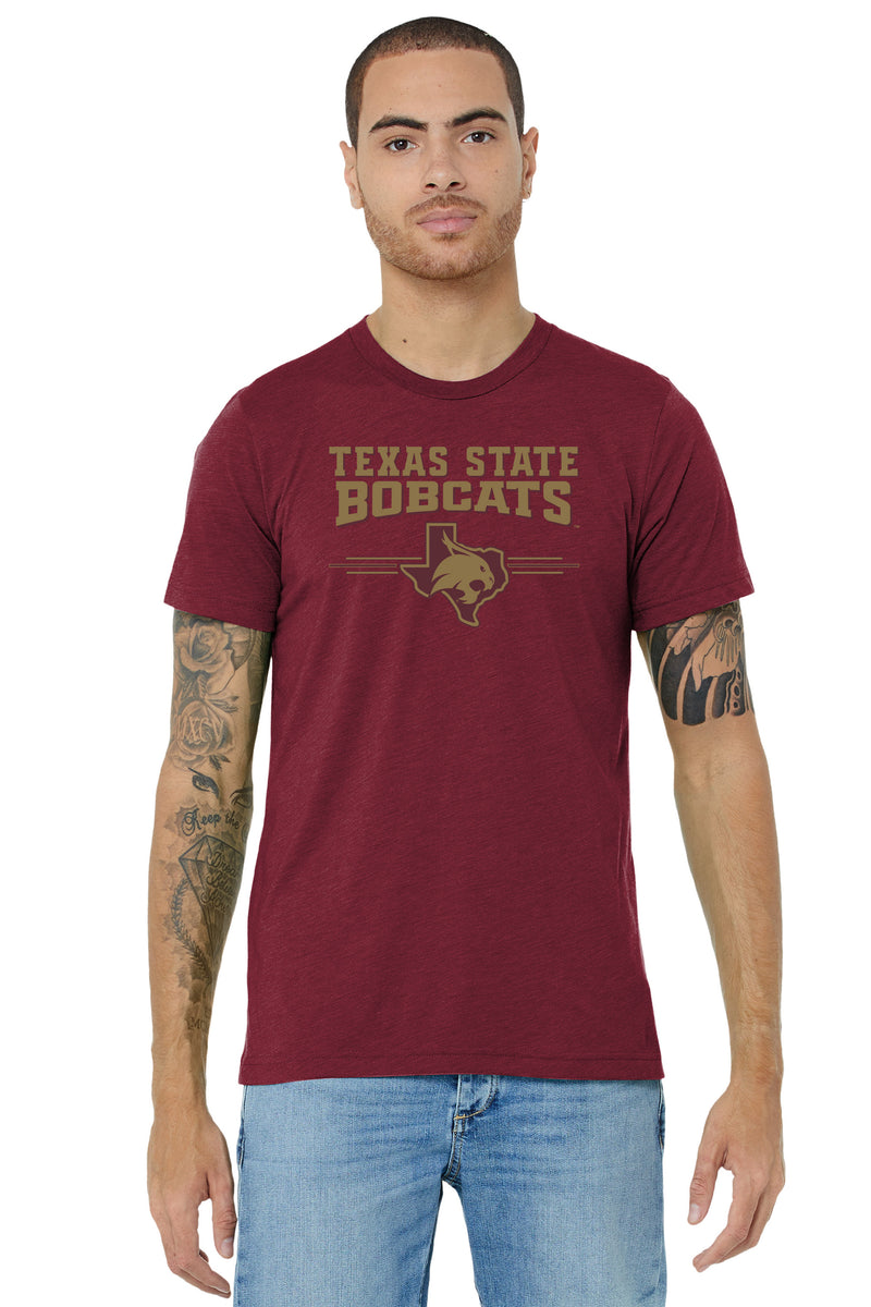 Texas State Bobcats Basic Block Long Sleeve T-Shirt - Maroon