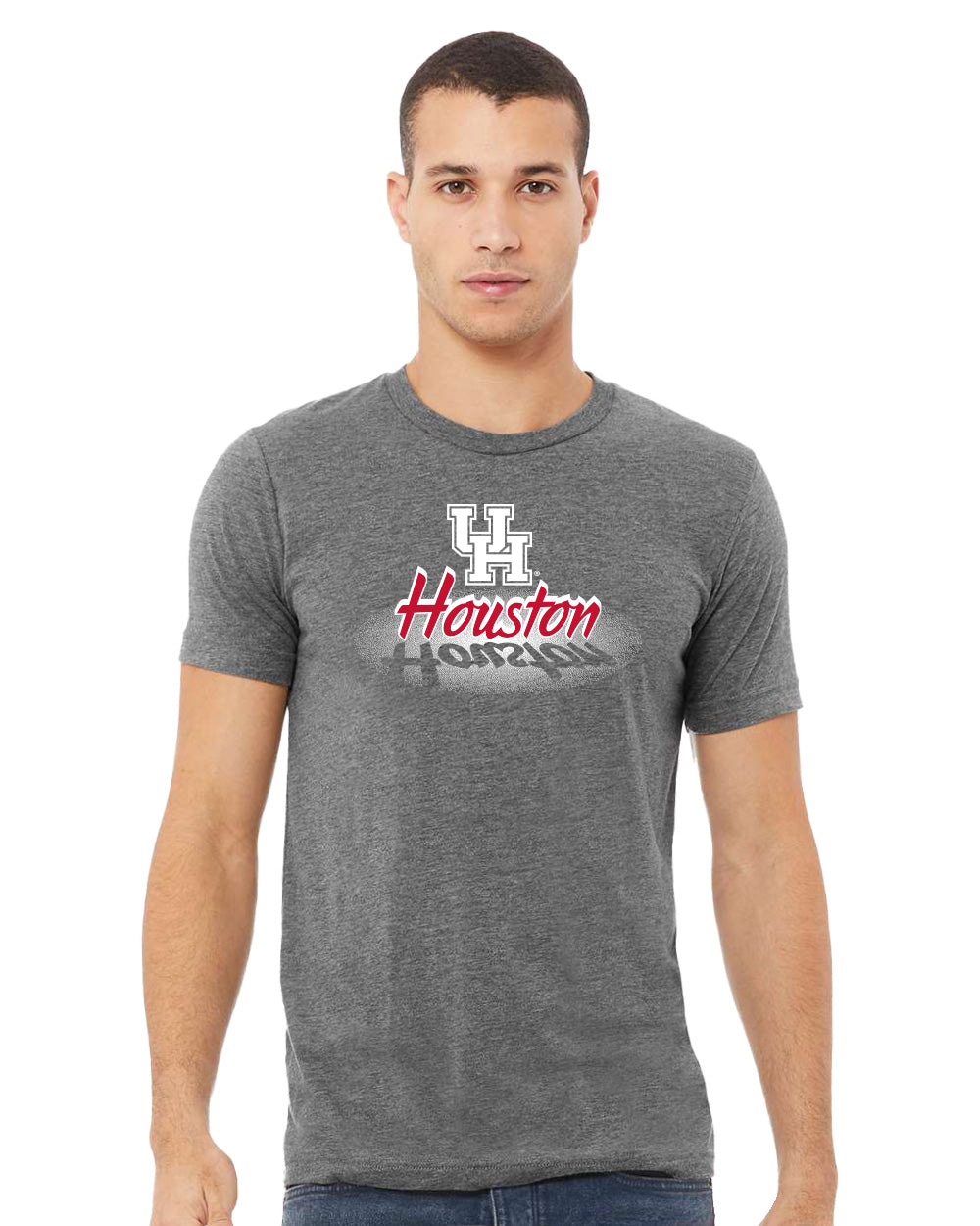 Houston Cougars Premium Tri-Blend Tee Shirt - Spotlight and Shadow Houston