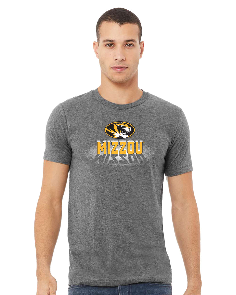 Missouri Tigers Premium Tri-Blend Tee Shirt - Spotlight and Shadow Mizzou