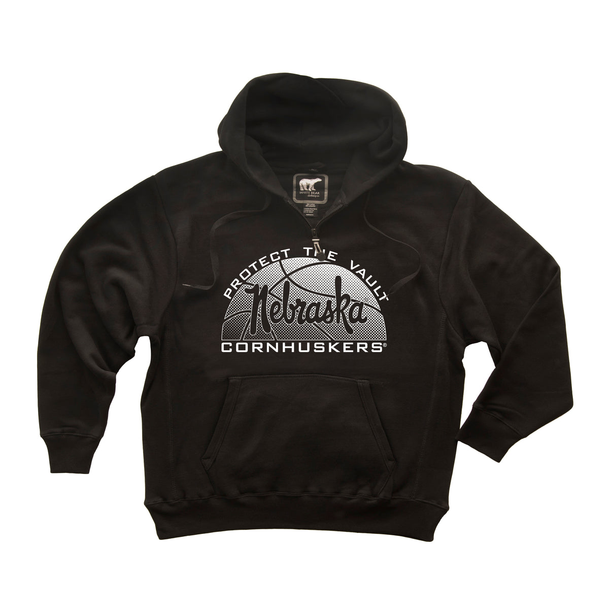 Nebraska Huskers Premium Fleece Hoodie - Script Nebraska Basketball
