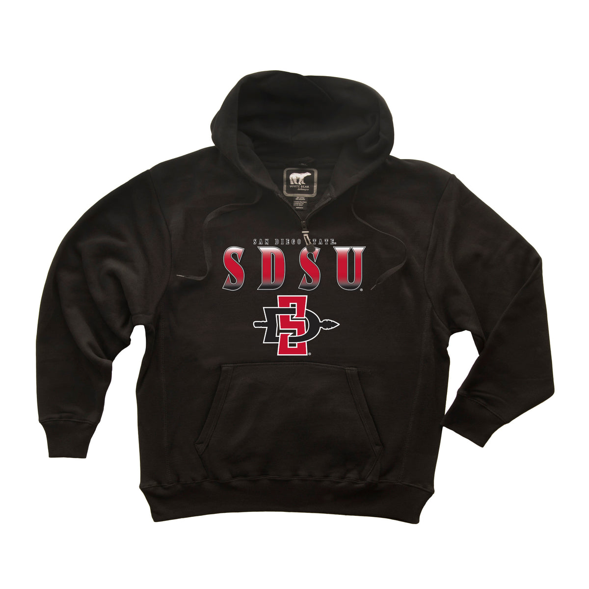 San Diego State Aztecs Premium Fleece Hoodie - SDSU Full Color Fade Aztecs Logo