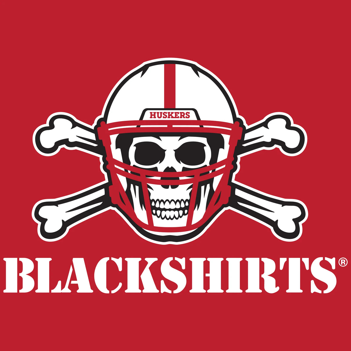 Women's Nebraska Huskers Long Sleeve Hooded Tee Shirt - NEW Official Blackshirts Logo