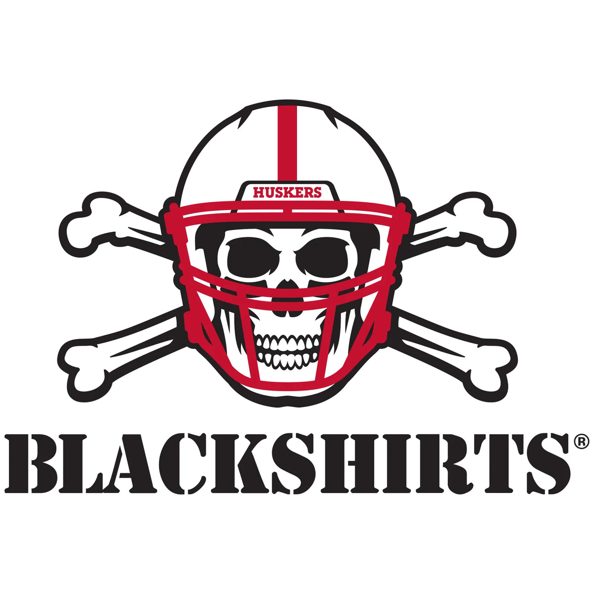 Women's Nebraska Huskers Long Sleeve Hooded Tee Shirt - NEW Official Blackshirts Logo