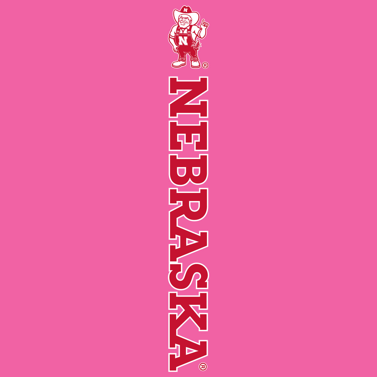 Women's Nebraska Huskers Premium Tri-Blend Tee Shirt - Vertical Nebraska Herbie Husker