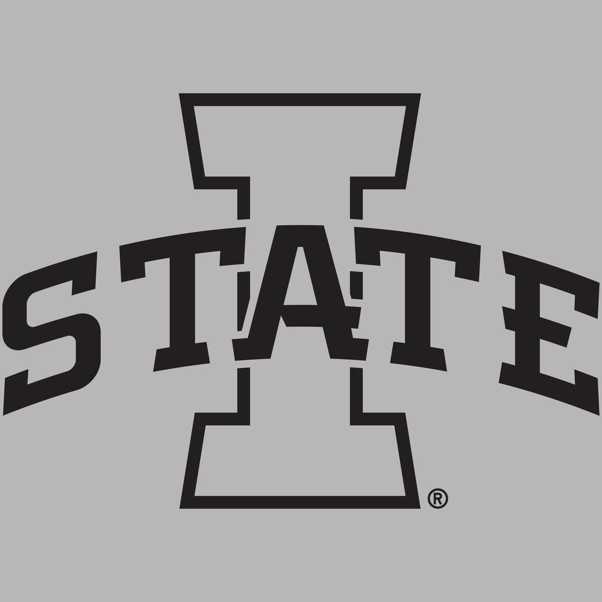 Women's Iowa State Cyclones Long Sleeve Hooded Tee Shirt - Primary Logo Black Ink