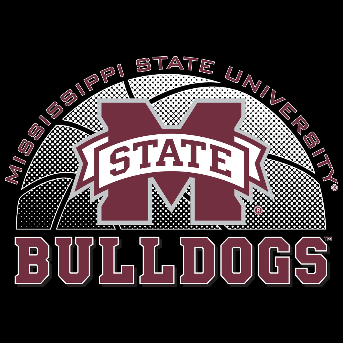 Mississippi State Bulldogs Long Sleeve Tee Shirt - MSU Bulldogs Basketball