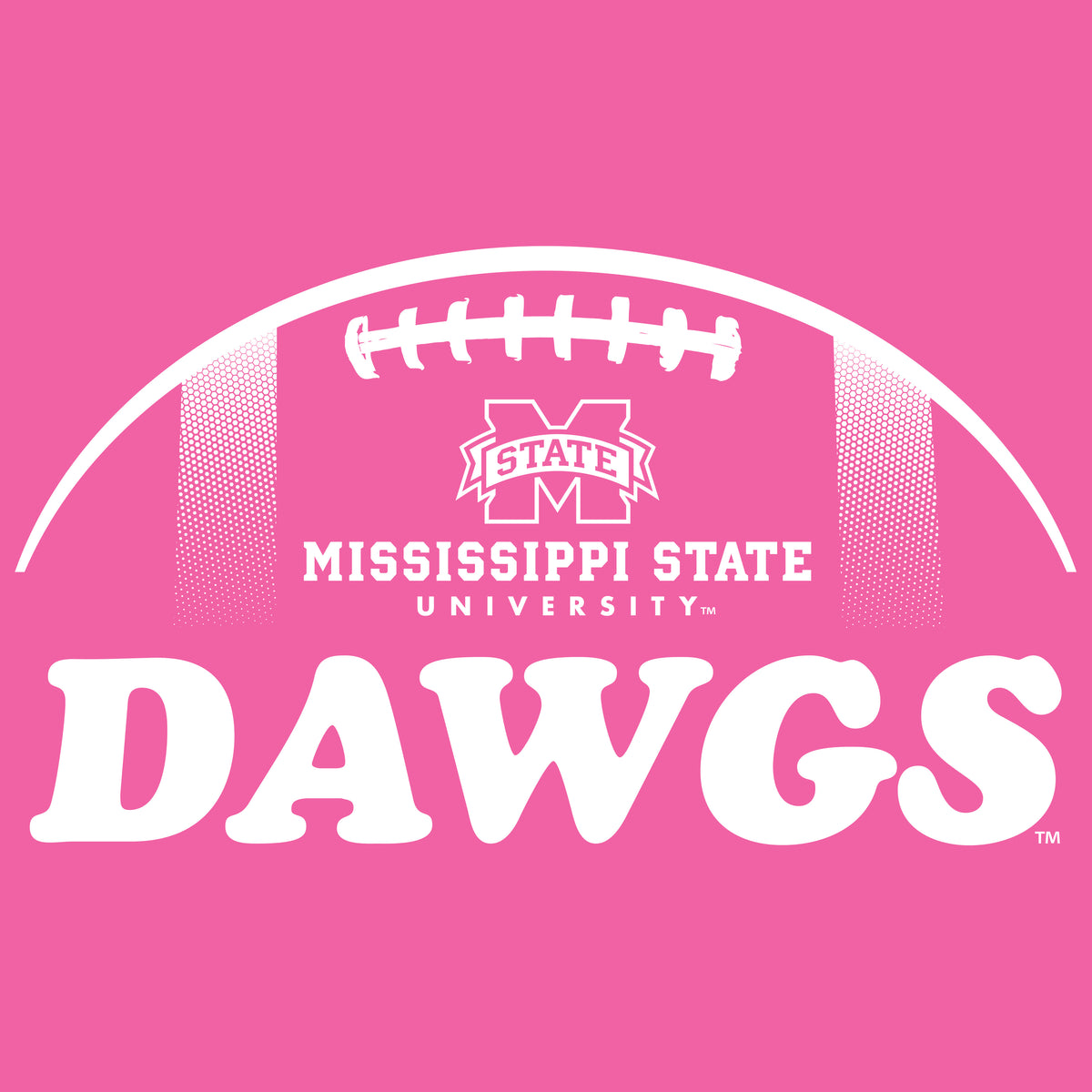 Women's Mississippi State Bulldogs Premium Tri-Blend Tee Shirt - MSU Dawgs Football