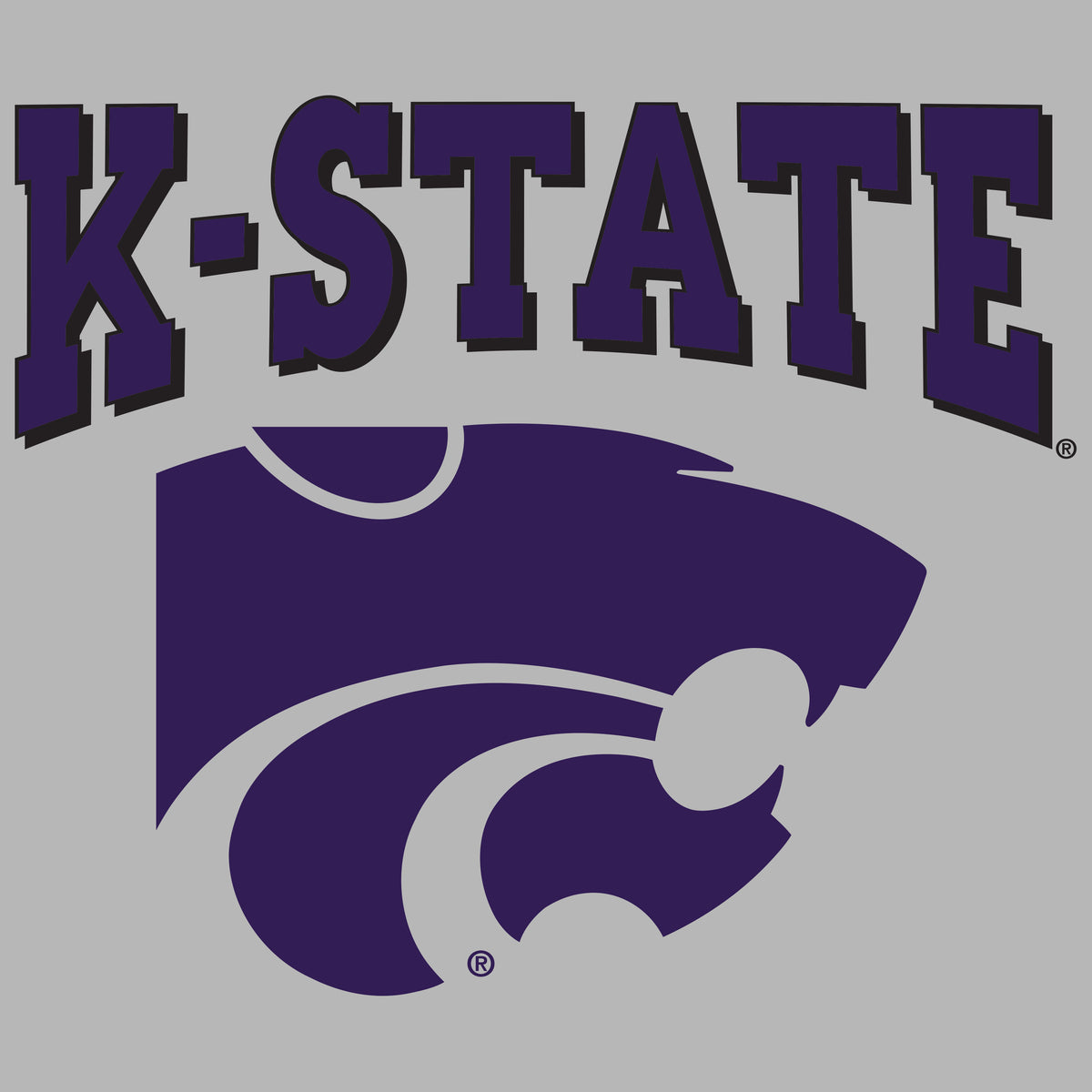 K-State Wildcats Tee Shirt - Kansas State Powercat Logo