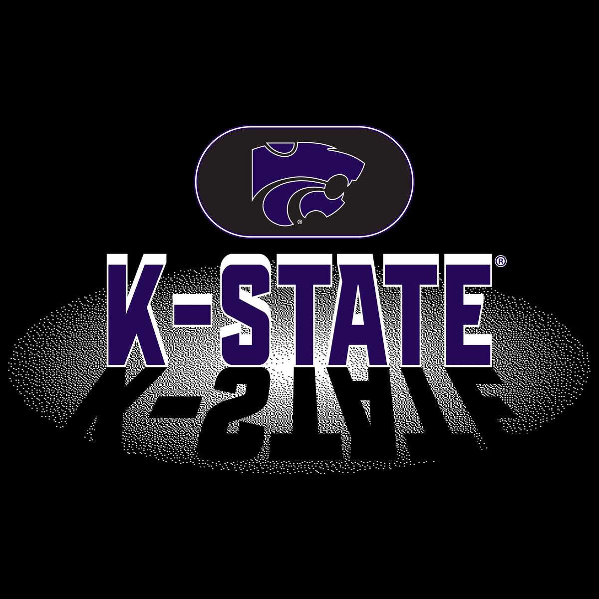 K-State Wildcats Youth Hooded Sweatshirt - Spotlight and Shadow K-State
