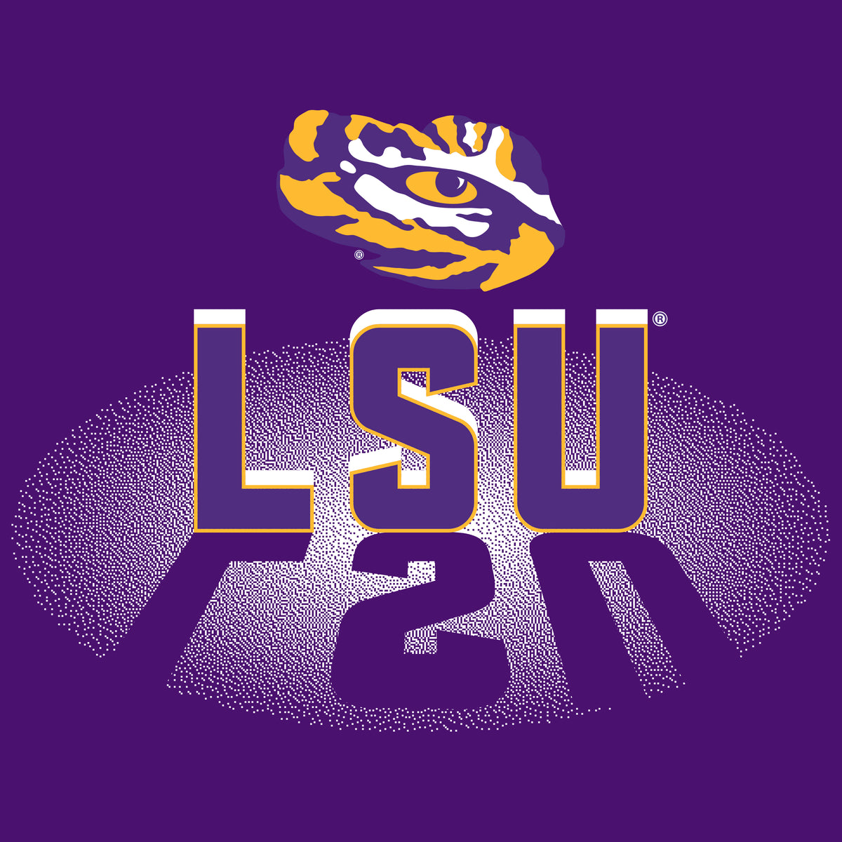 LSU Tigers Girls Tee Shirt - Spotlight and Shadow LSU