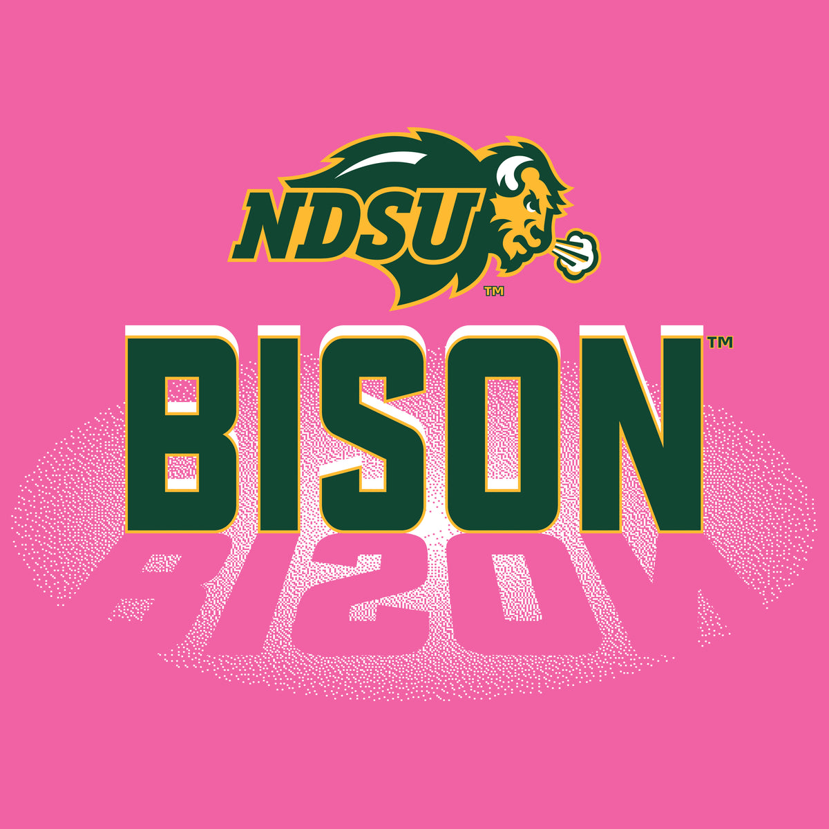 Women's NDSU Bison Premium Tri-Blend Tee Shirt - Spotlight Bison