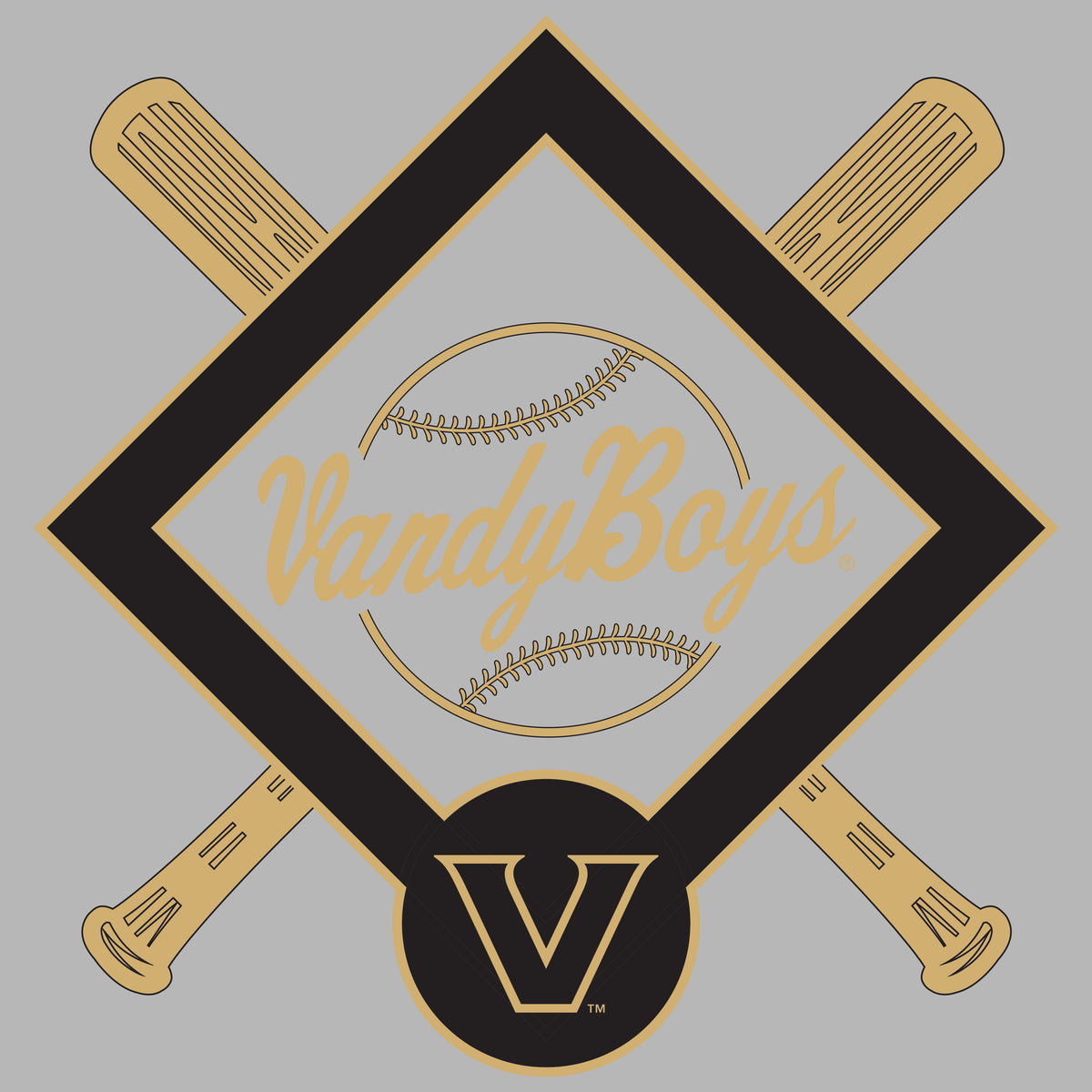 Vanderbilt Commodores Premium Tri-Blend Shirt - VandyBoys Baseball