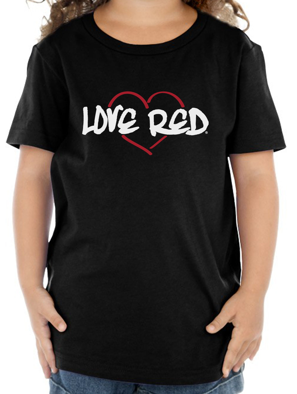 Nebraska Toddler Tee Shirt - "Love Red" Red Heart