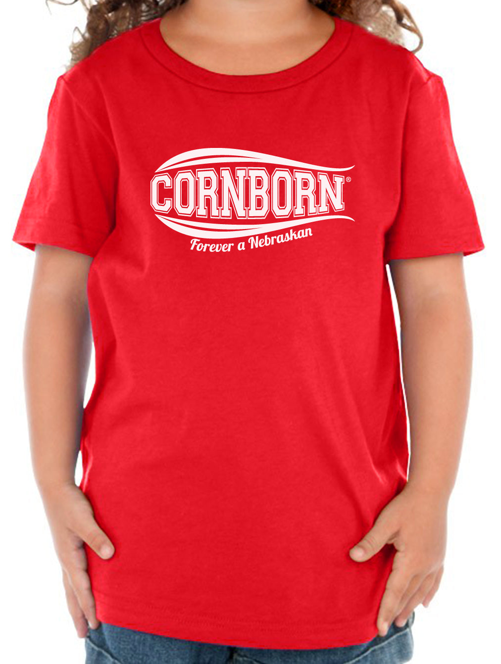 Nebraska Toddler Tee - CORNBORN - Forever a Nebraskan