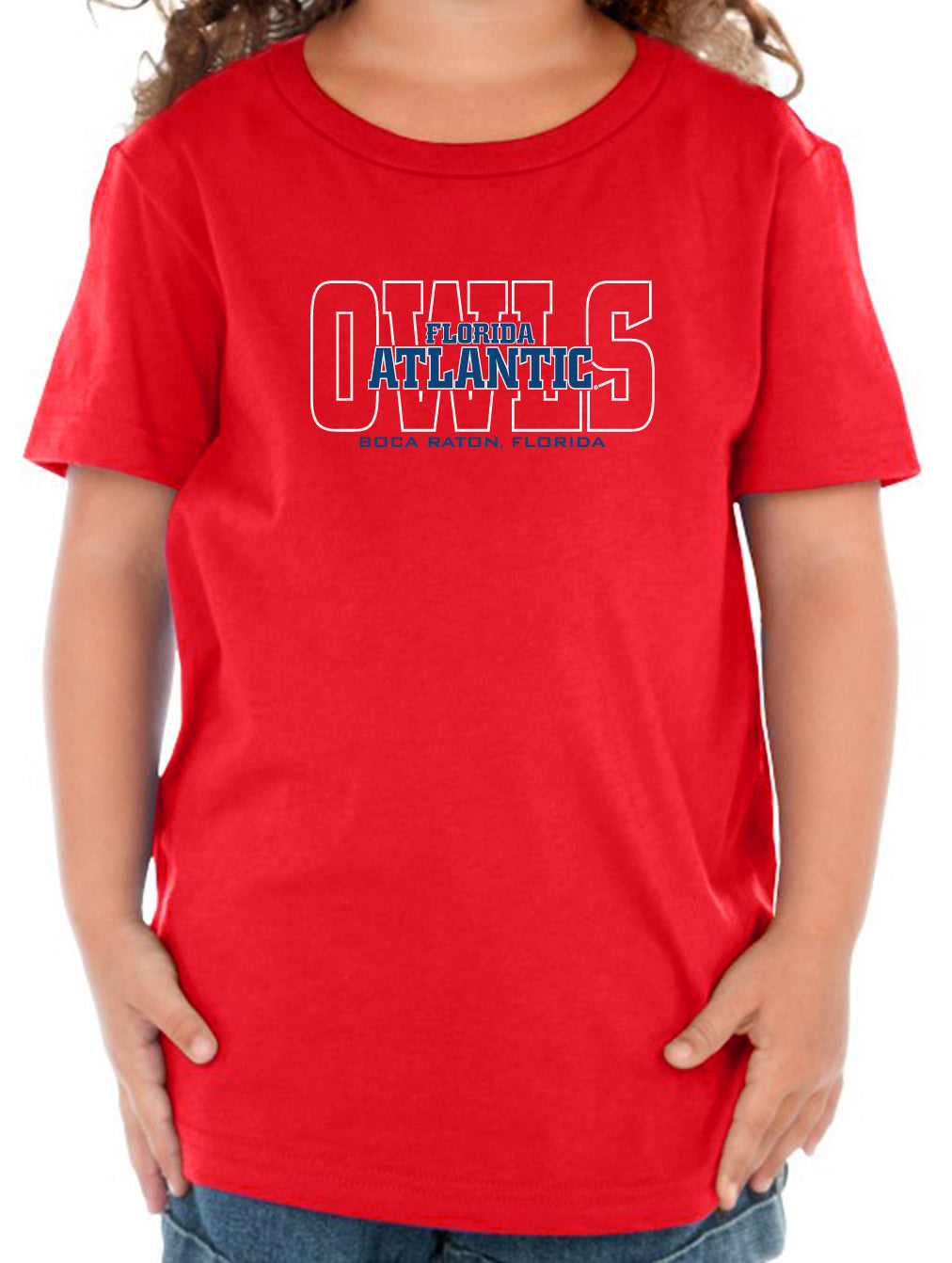 Florida Atlantic Owls Toddler Tee Shirt - FAU Owls Background
