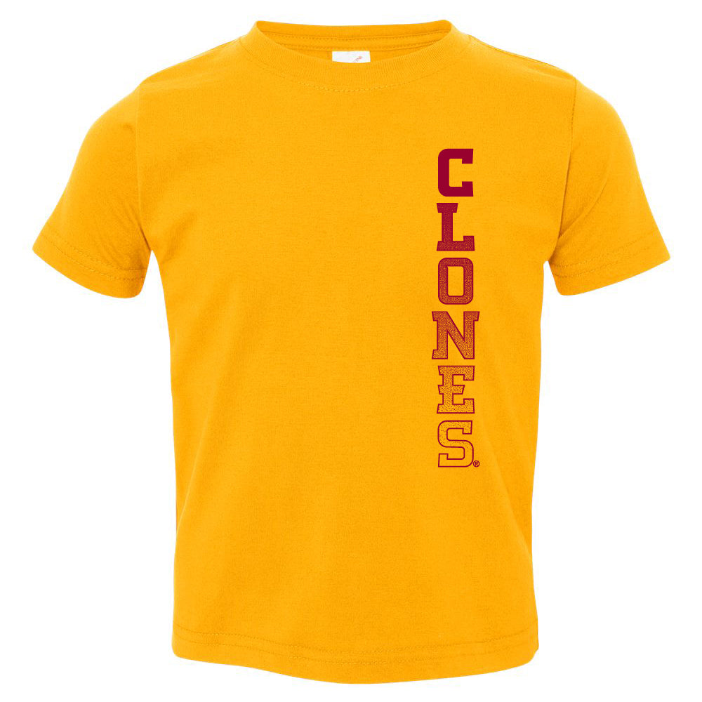 Iowa State Cyclones Toddler Tee Shirt - Vertical Clones Fade