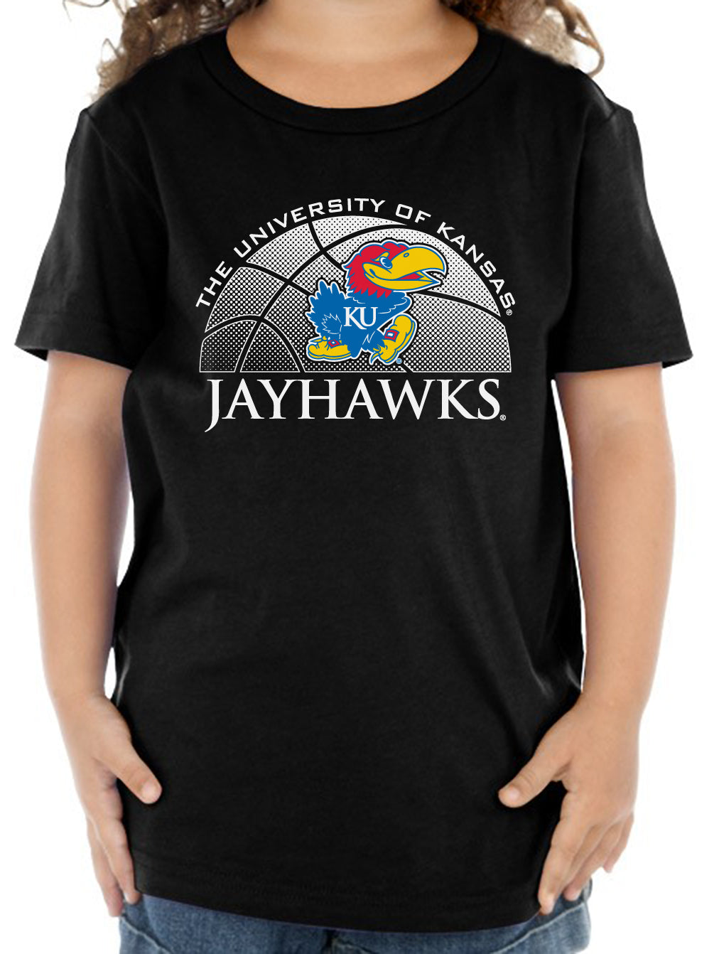 Kansas Jayhawks Toddler Tee Shirt - Kansas Basketball Primary Logo
