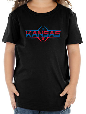 Kansas Jayhawks Toddler Tee Shirt - Kansas Football Laces