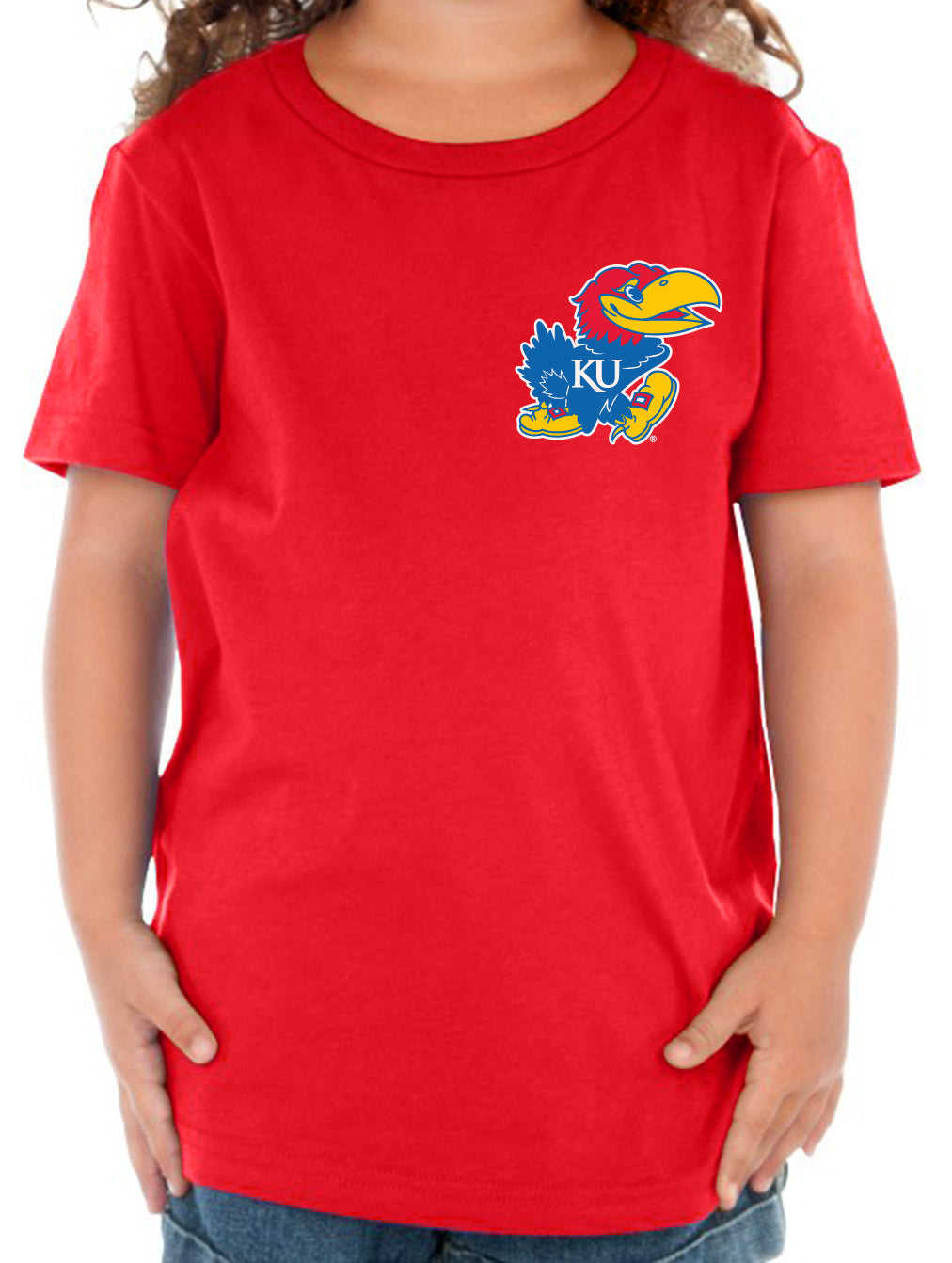 Kansas Jayhawks Toddler Tee Shirt - Lone Kansas Jayhawk