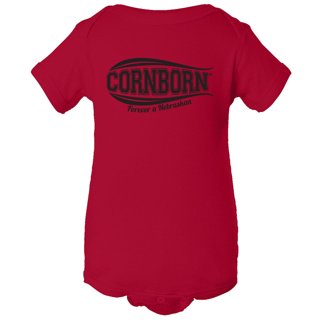 Nebraska Onesie - CORNBORN - Forever a Nebraskan
