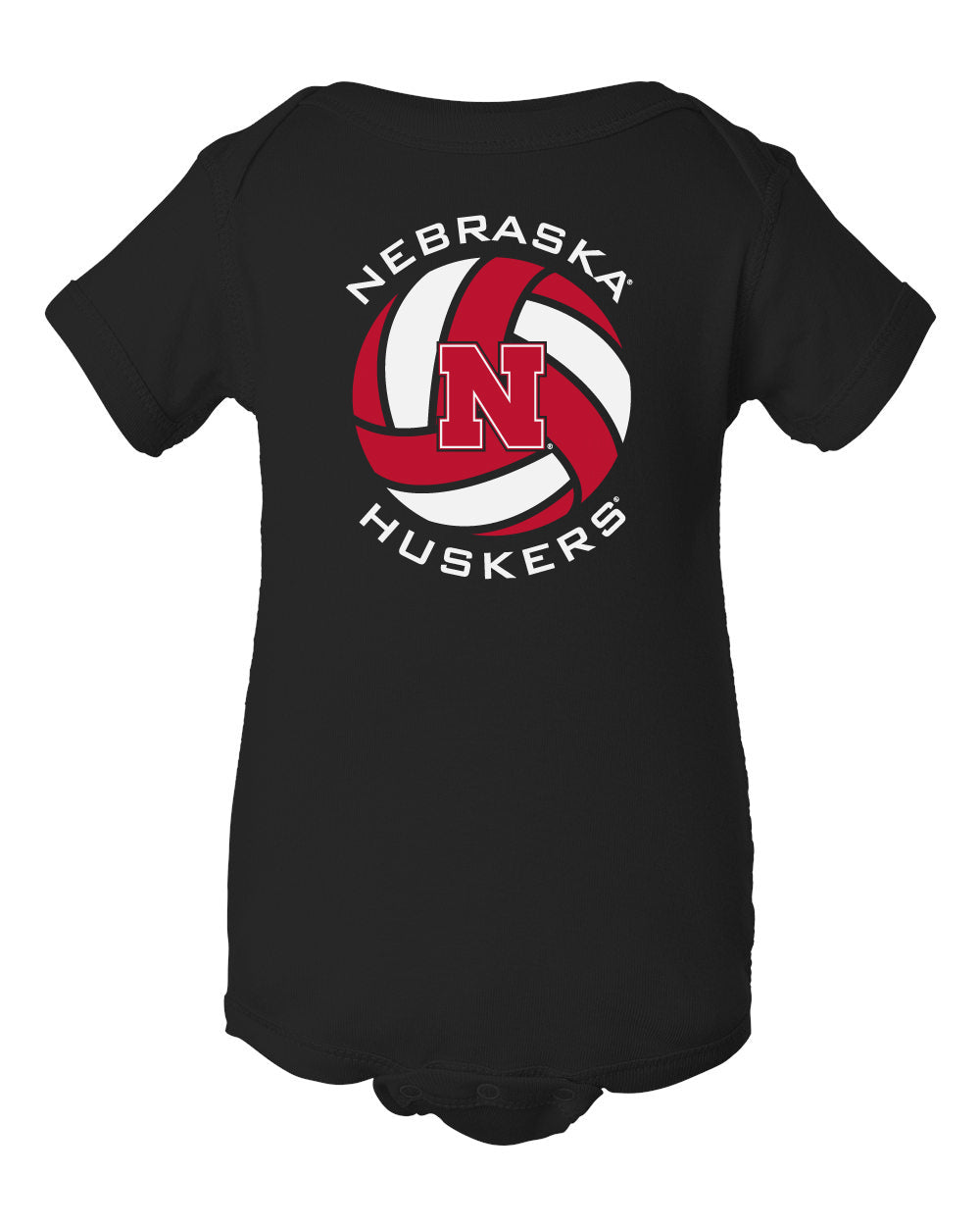 Nebraska Huskers Infant Onesie - Huskers Volleyball Block N