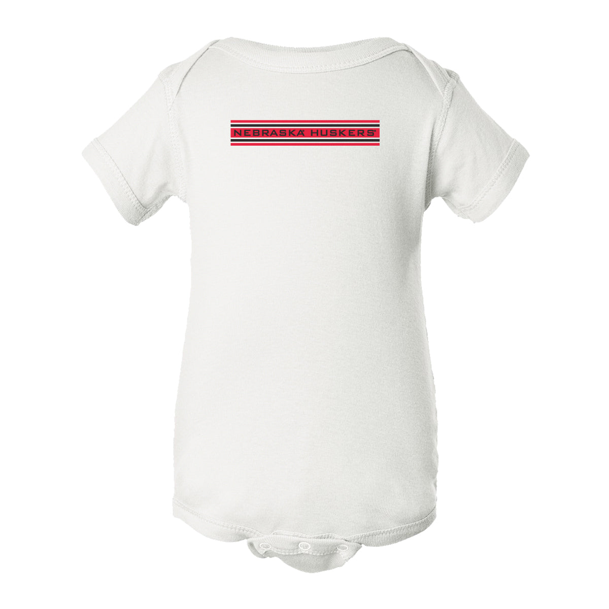Nebraska Huskers Infant Onesie - Nebraska Huskers Horiz Stripe