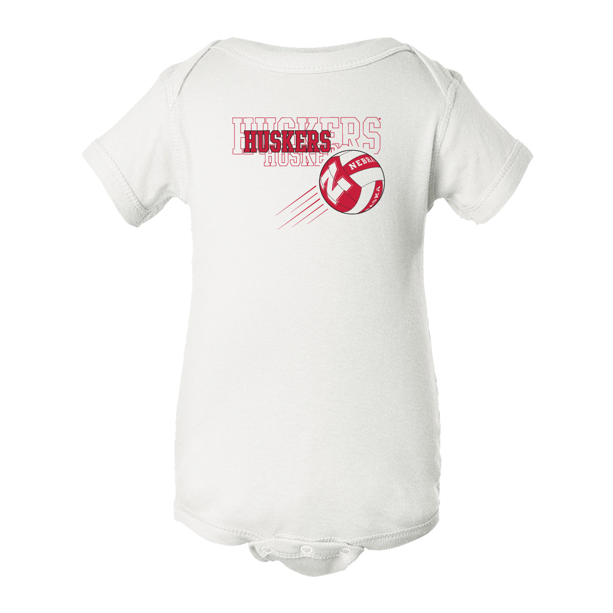 Nebraska Huskers Infant Onesie - Volleyball Huskers Times 3