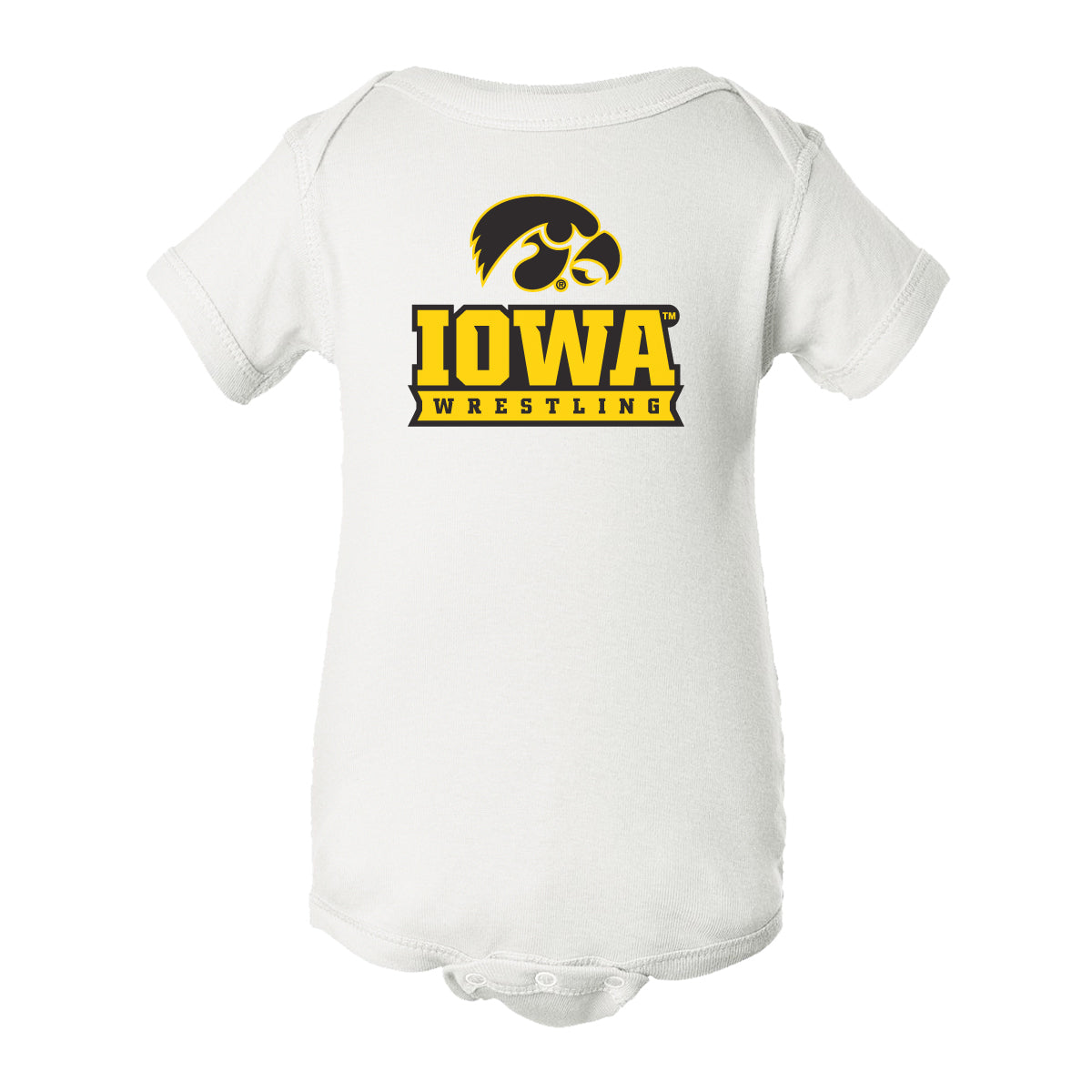 Iowa Hawkeyes Infant Onesie - Iowa Wrestling Black and Gold