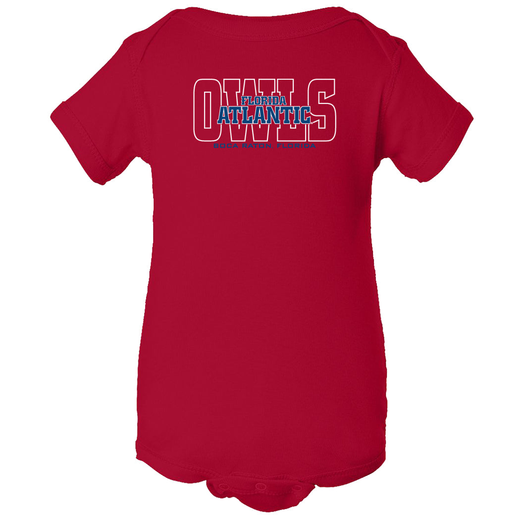 Florida Atlantic Owls Infant Onesie - FAU Owls Background