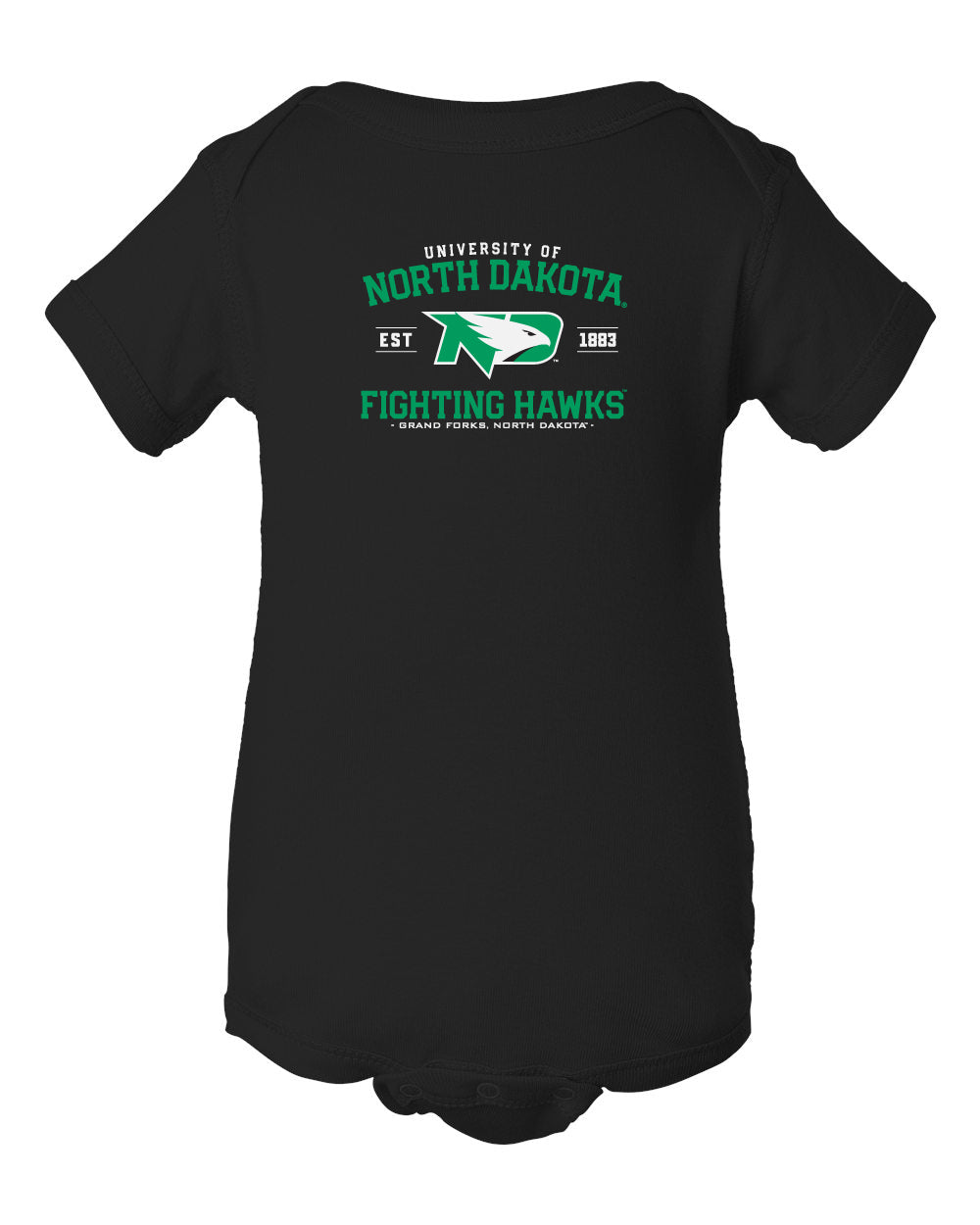 North Dakota Fighting Hawks Infant Onesie - North Dakota Arch Primary Logo