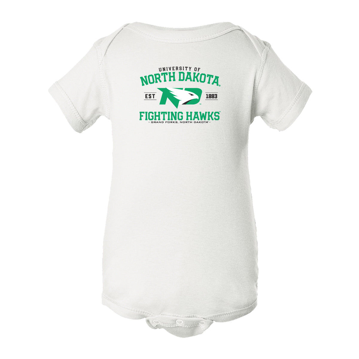 North Dakota Fighting Hawks Infant Onesie - North Dakota Arch Primary Logo