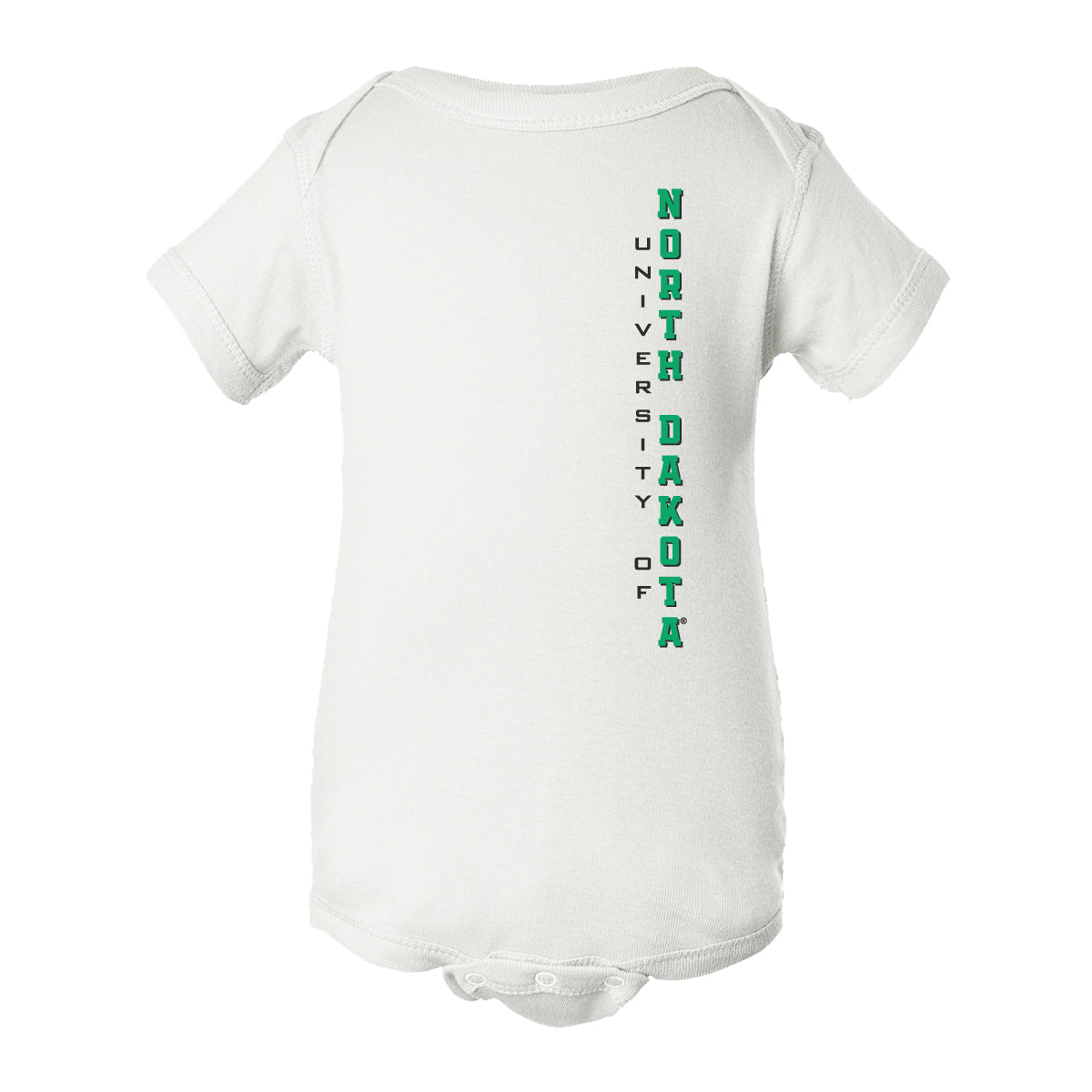 North Dakota Fighting Hawks Infant Onesie - Vertical University of North Dakota