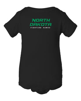 North Dakota Fighting Hawks Infant Onesie - Official Stacked UND Word Mark